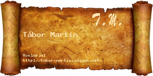 Tábor Martin névjegykártya